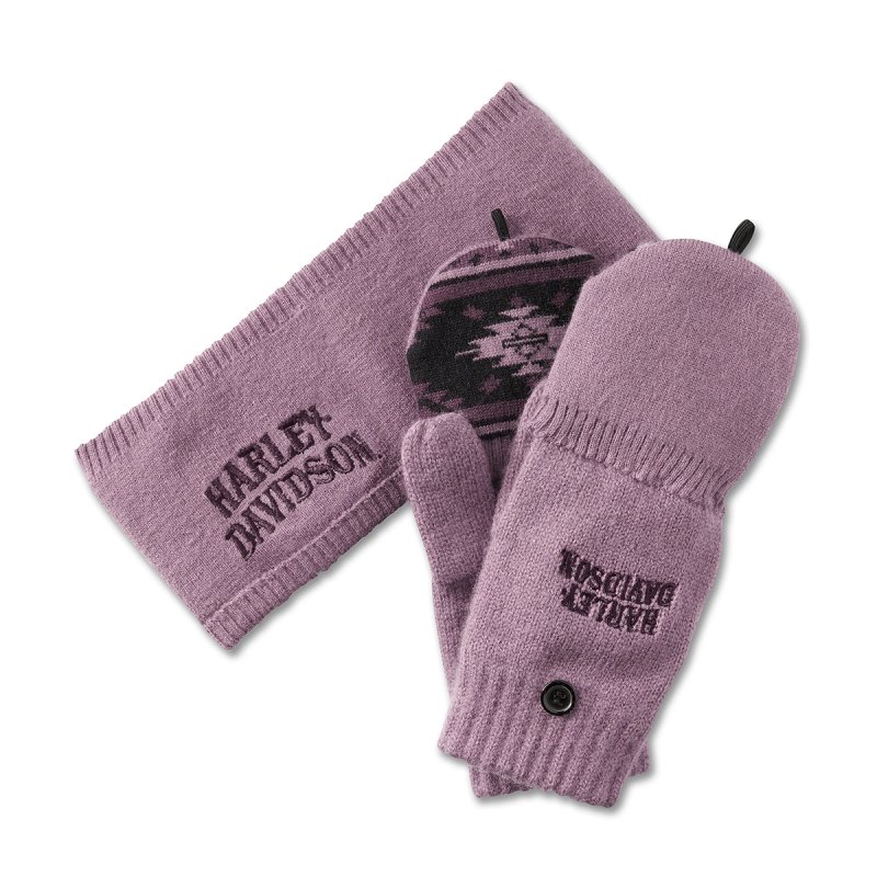 Set scaldaorecchie e guanti Wistful Mauve taglia unica in edizione limitata