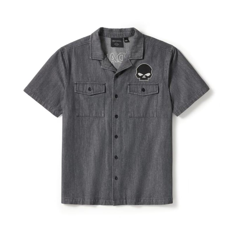 Camicia denim Willie G black in Limited Edition