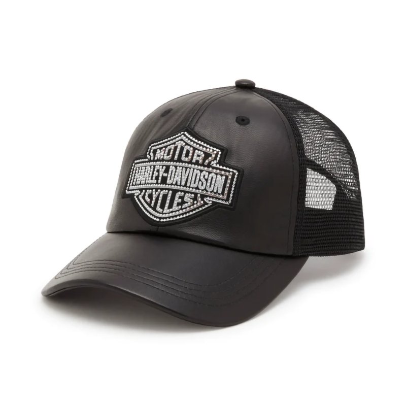 Cappellino in pelle e strass in Limited Edition