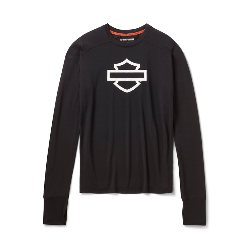 Maglia a maniche lunghe B&S nera